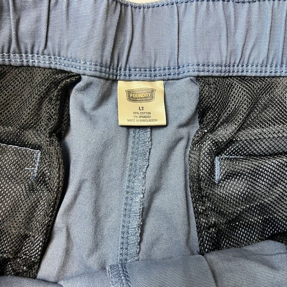 The Foundry Supply Men's Shorts LT Flat Front‎ Buckle Zip Up Vintage Indigo - Picture 7 of 11